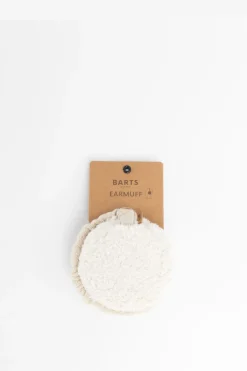 Barts witte teddy oorwarmers