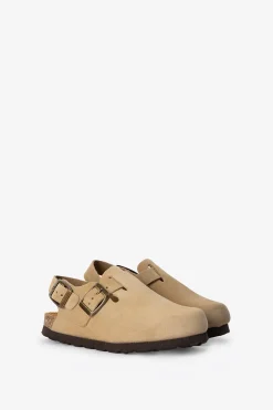 Beige clogs sandalen