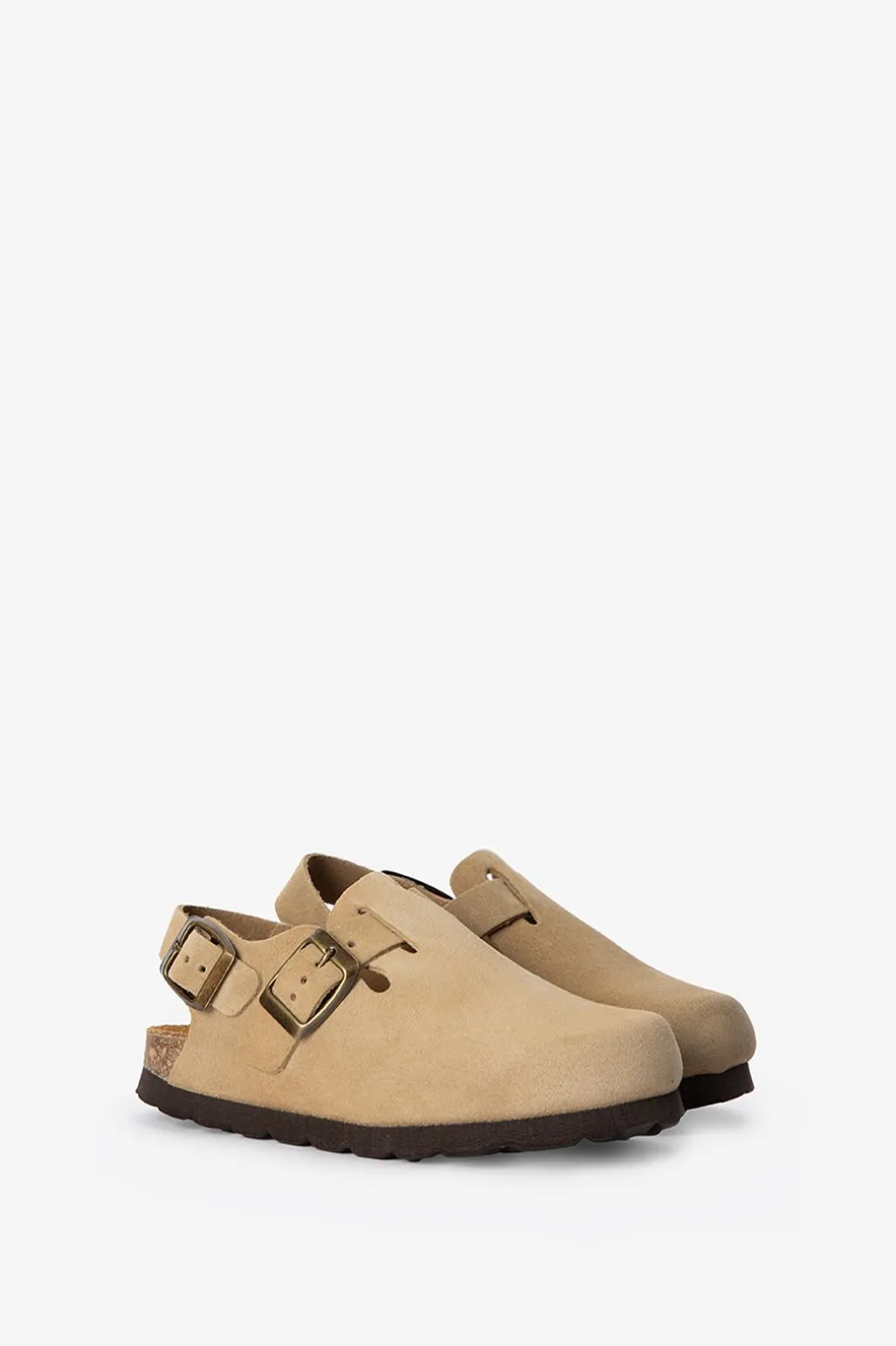 Beige clogs sandalen