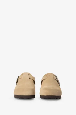 Beige clogs sandalen