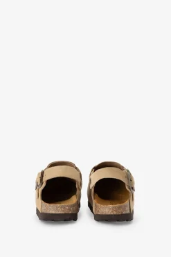 Beige clogs sandalen