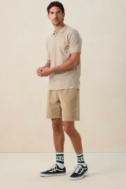 Beige corduroy short