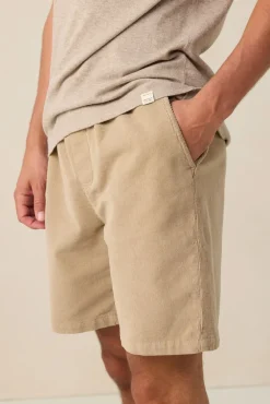 Beige corduroy short