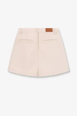 Beige denim shorts
