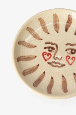 Beige dessertborden cheaky heart