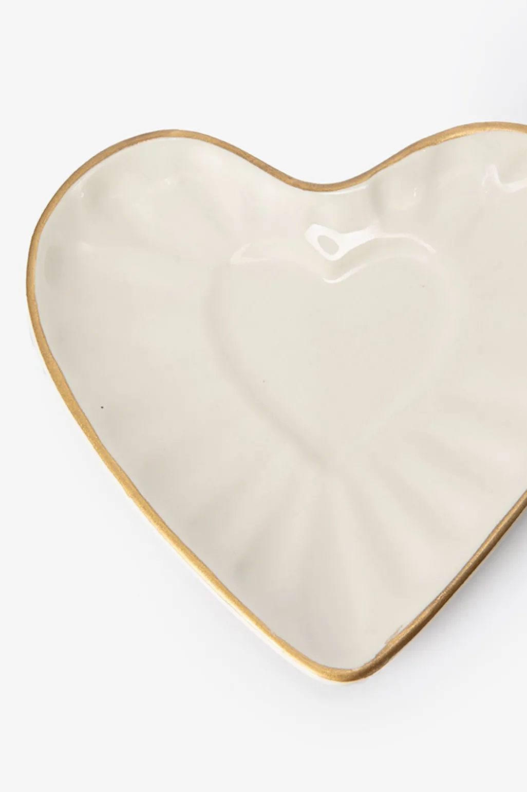 Beige gebaksbordjes hart