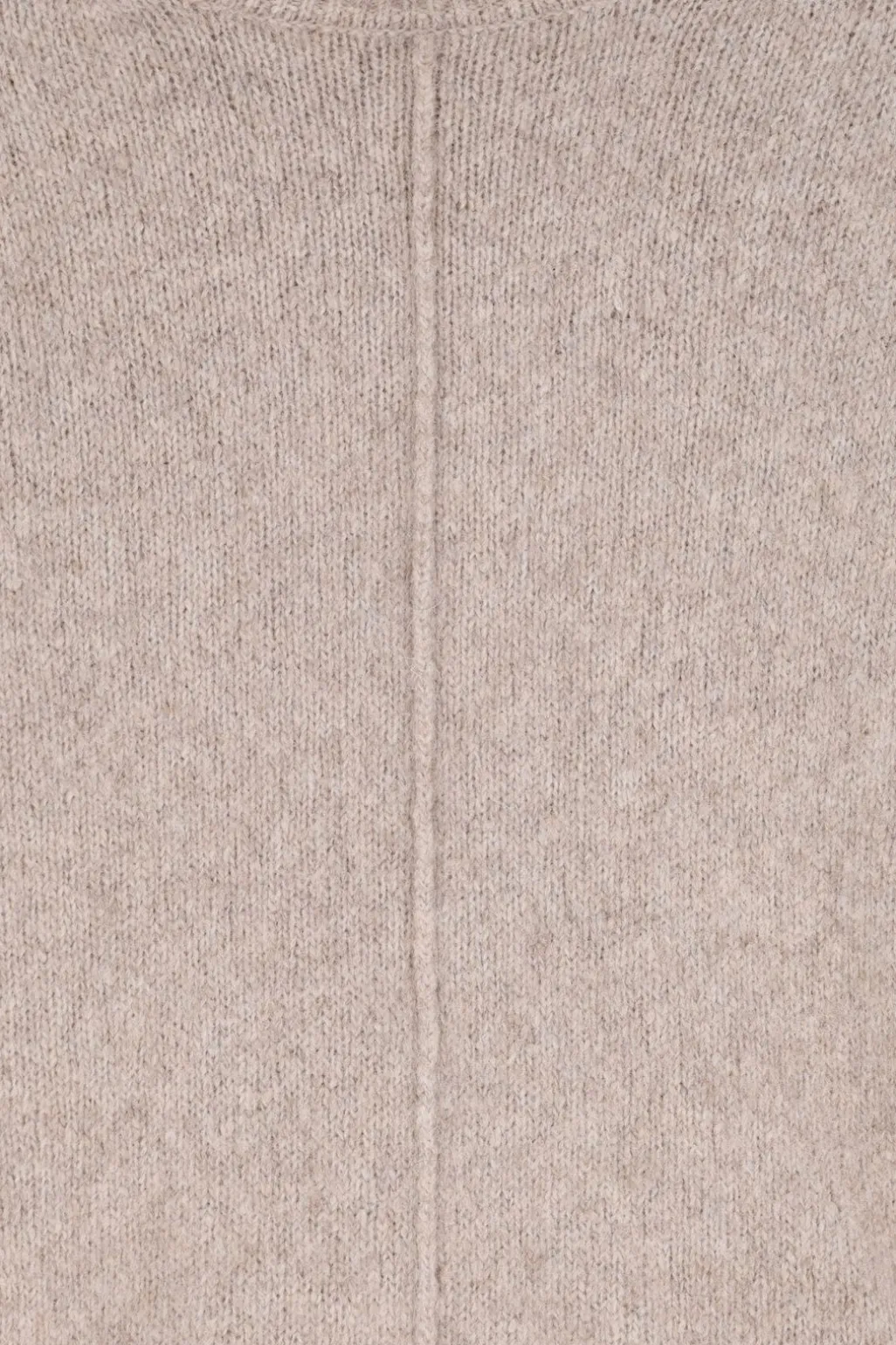Beige gebreide trui met turtle neck