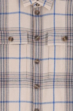 Beige geruit overhemd