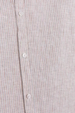 Beige gestreept overhemd