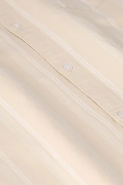 Beige gestreept overhemd