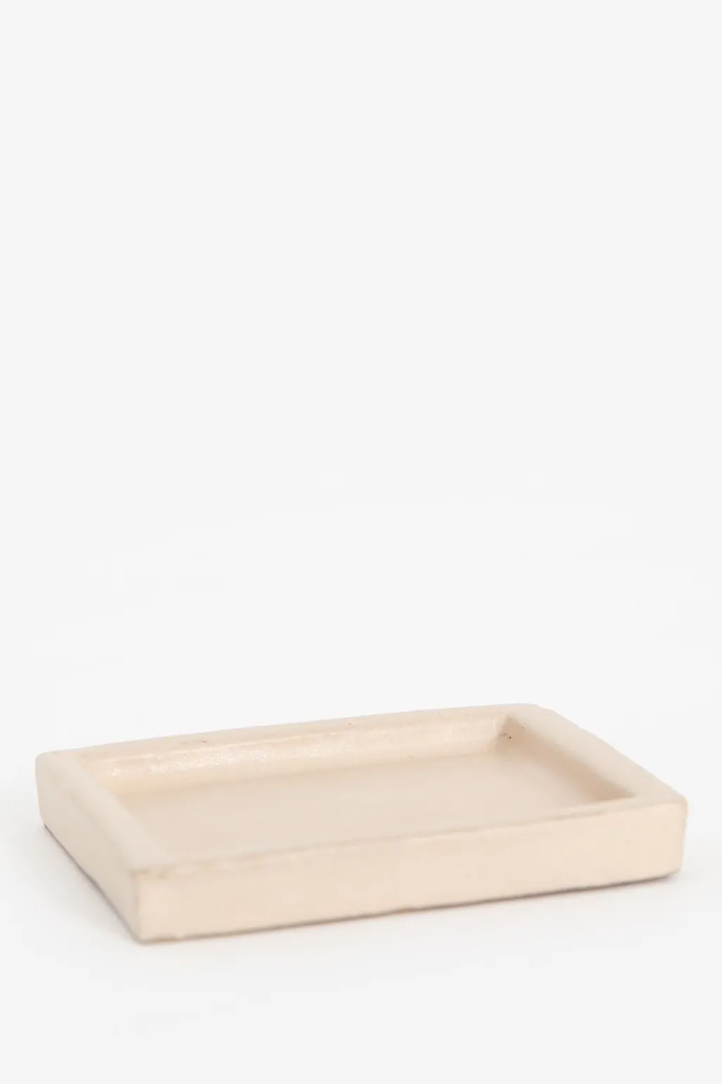 Beige glazed aardewerk schaaltje