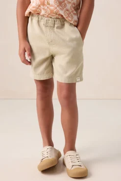 Beige herringbone short