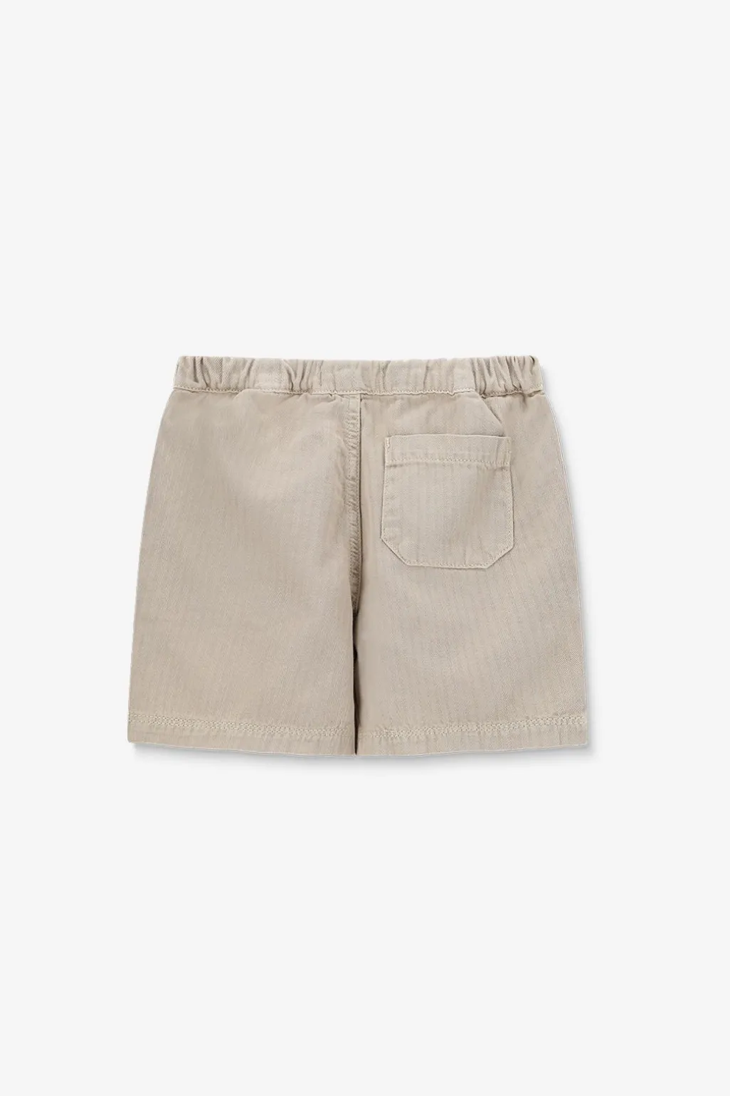 Beige herringbone short