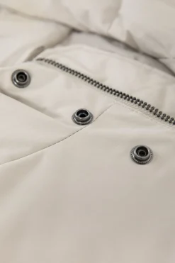 Beige korte parka
