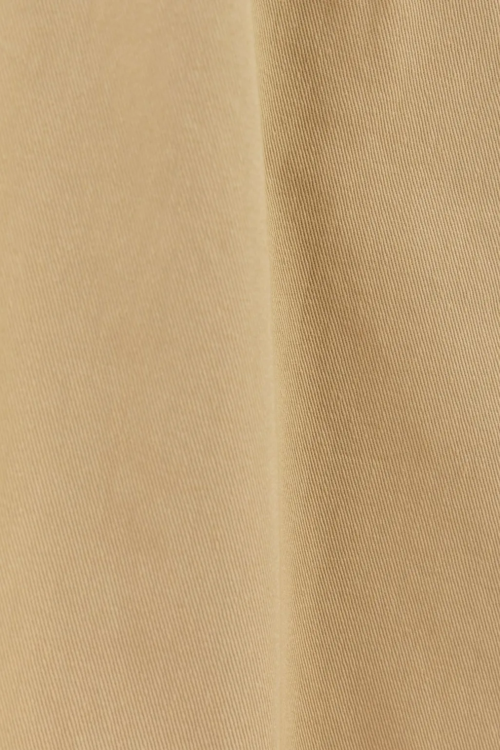 Beige mid waist katoenen bandplooibroek