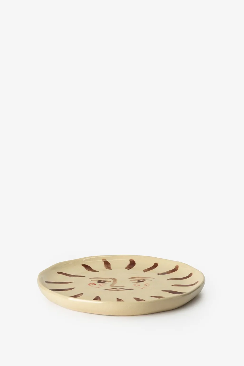 Beige ontbijtbord cheaky heart