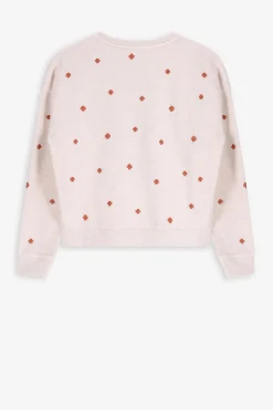Beige sweater met embroidery