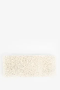 Beige teddy haarband
