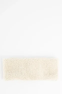 Beige teddy haarband