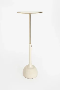 Beige verstelbare bijzettafel