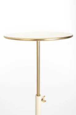 Beige verstelbare bijzettafel