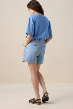 Blauw boxy T-shirt