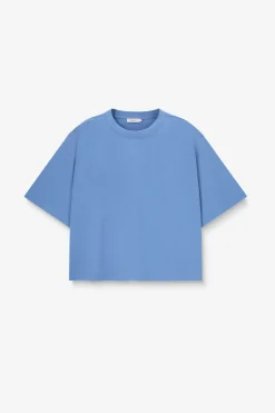 Blauw boxy T-shirt