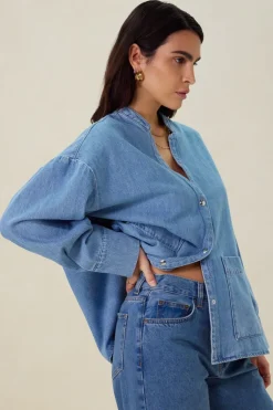 Blauw denim jack