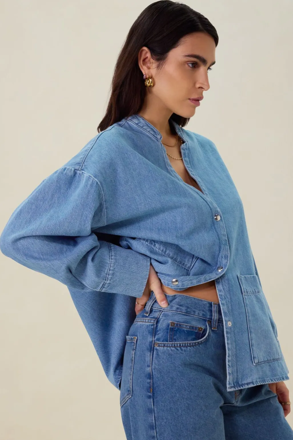 Blauw denim jack