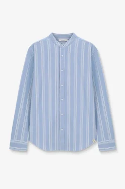 Blauw gestreept overhemd