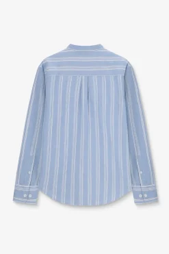 Blauw gestreept overhemd
