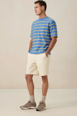 Blauw gestreept T-shirt