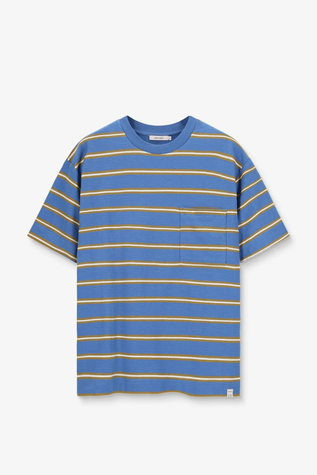 Blauw gestreept T-shirt