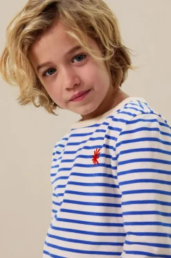 Blauw gestreepte longsleeve