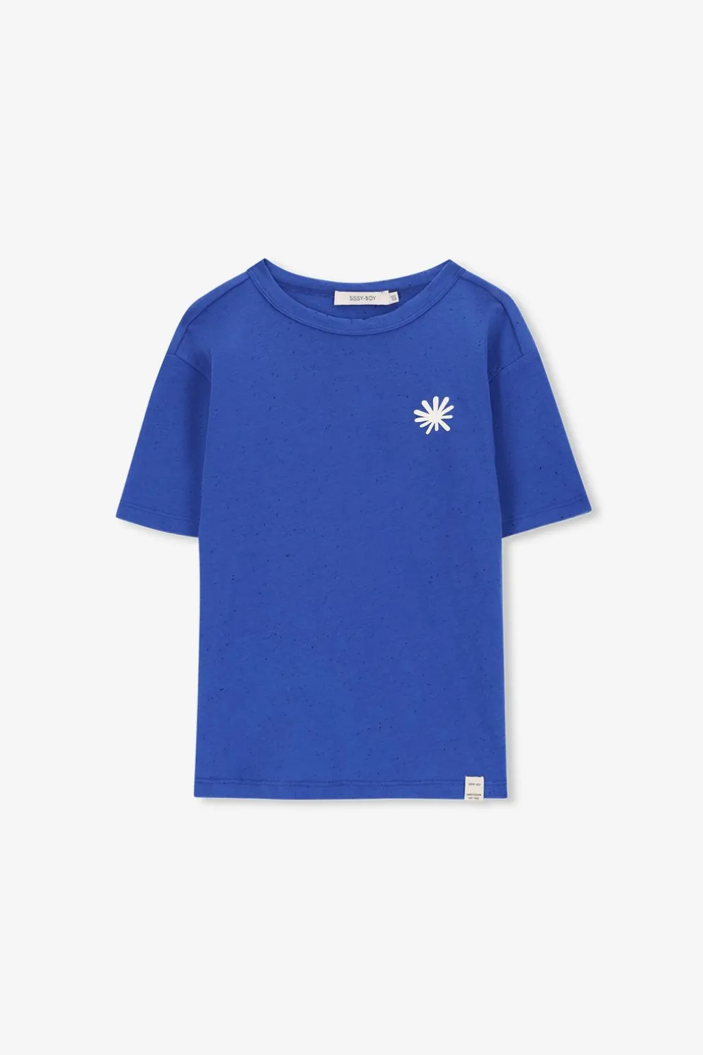 Blauw oversized T-shirt met print