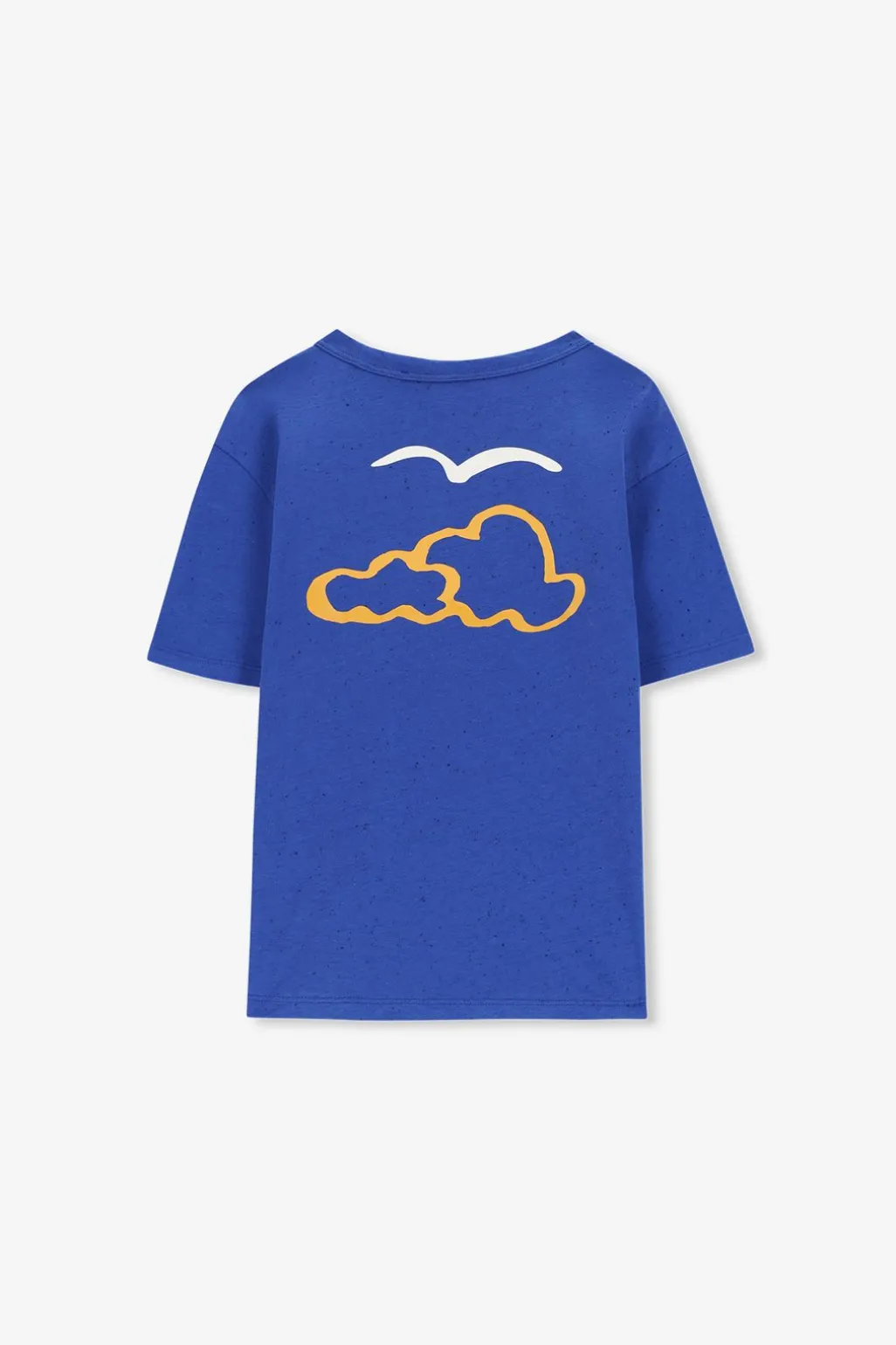 Blauw oversized T-shirt met print