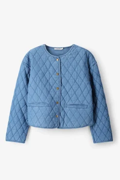 Blauw padded denim jack