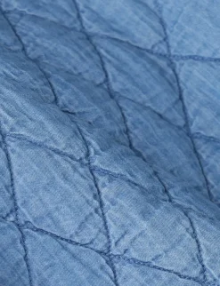 Blauw padded denim jack