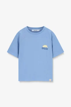 Blauw T-shirt met artwork