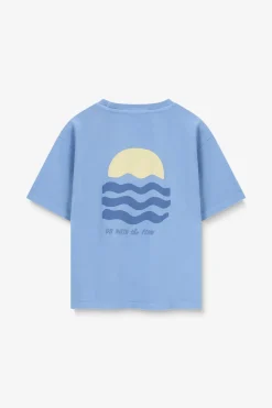 Blauw T-shirt met artwork