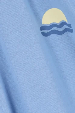Blauw T-shirt met artwork