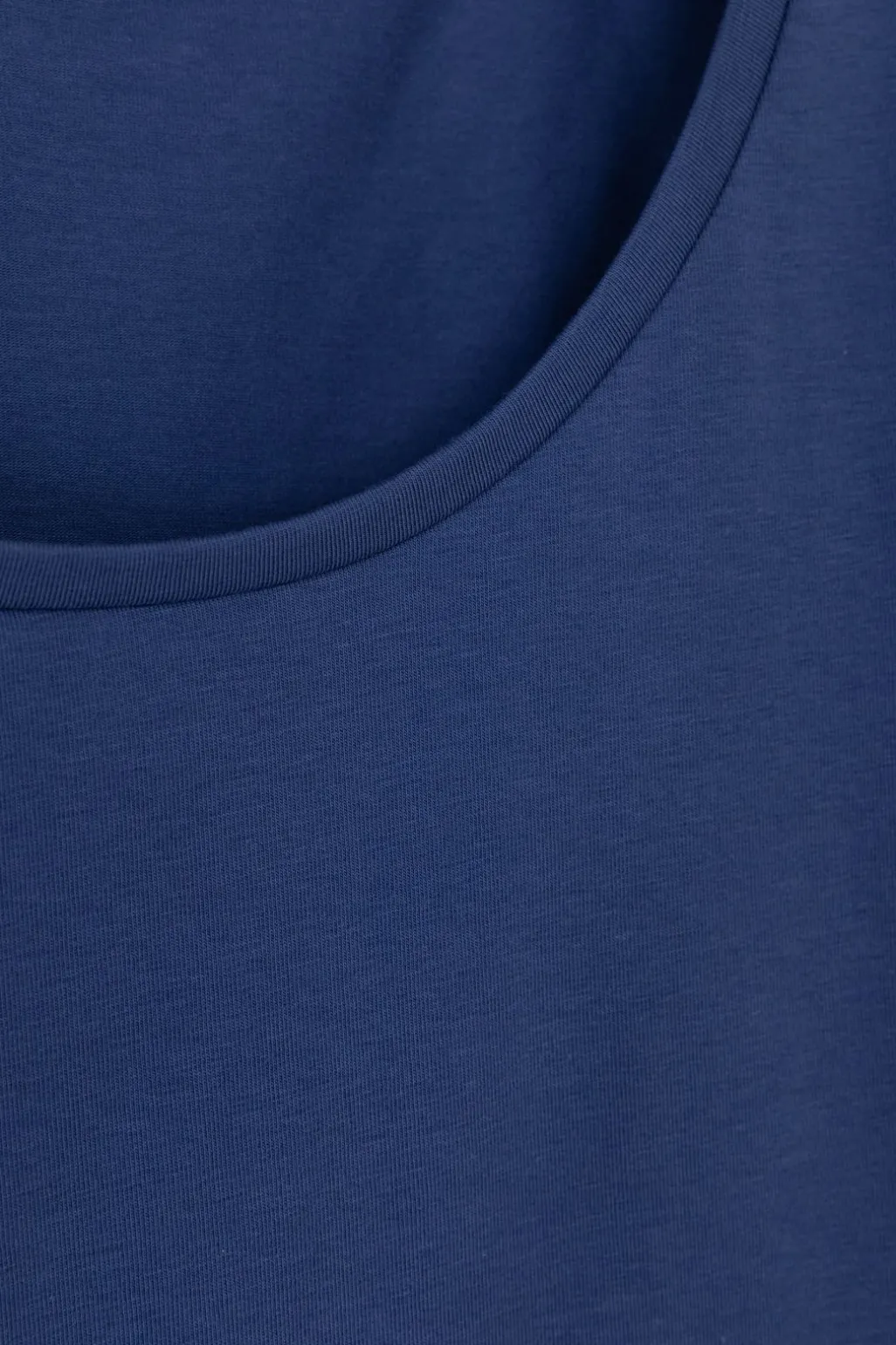 Blauw T-shirt met ronde hals