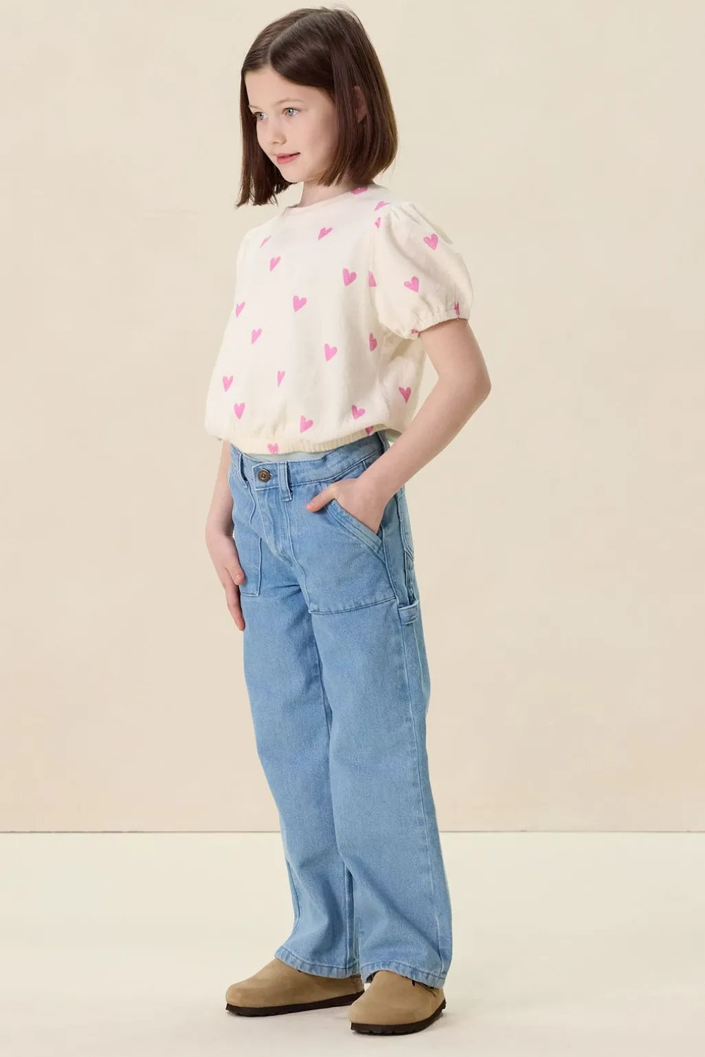 Blauwe cargo broek