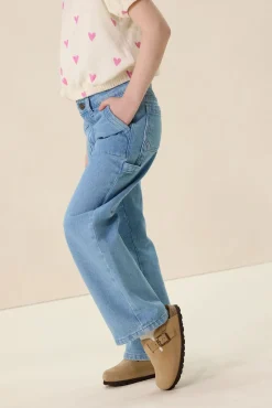 Blauwe cargo broek
