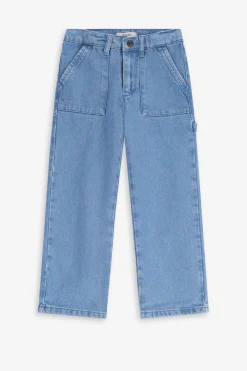 Blauwe cargo broek