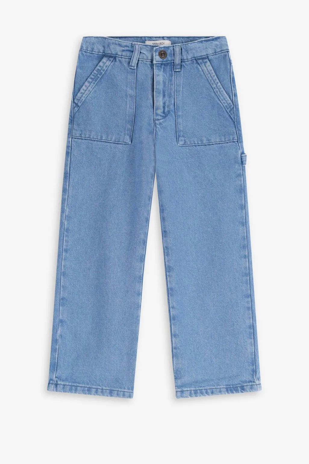 Blauwe cargo broek