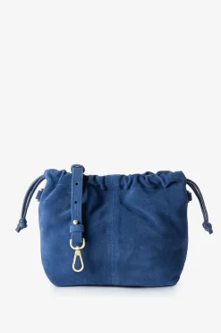Blauwe crossbody pouch tas