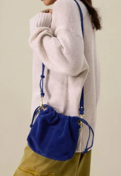 Blauwe crossbody pouch tas