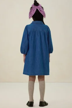 Blauwe denim jurk