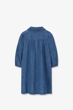 Blauwe denim jurk